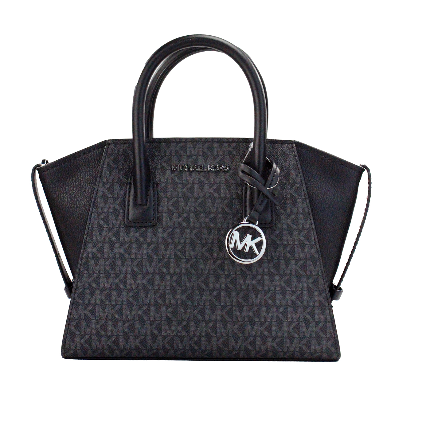 

Сумка-портфель Avril Small Black PVC Leather Top Zip Crossbody Bag Кошелек Michael Kors