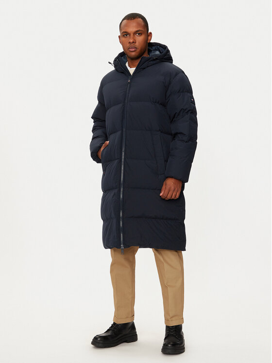 

Пуховик стандартного кроя MW0MW37368 Tommy Hilfiger, синий