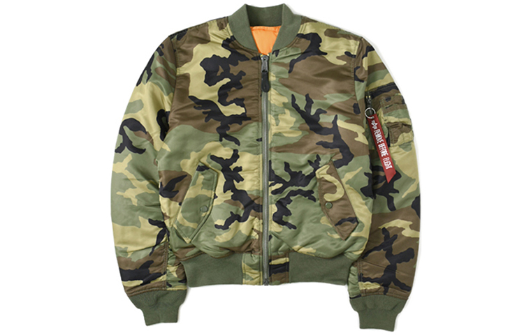 

Alpha Industries Пилотская куртка унисекс камуфляж зелёная