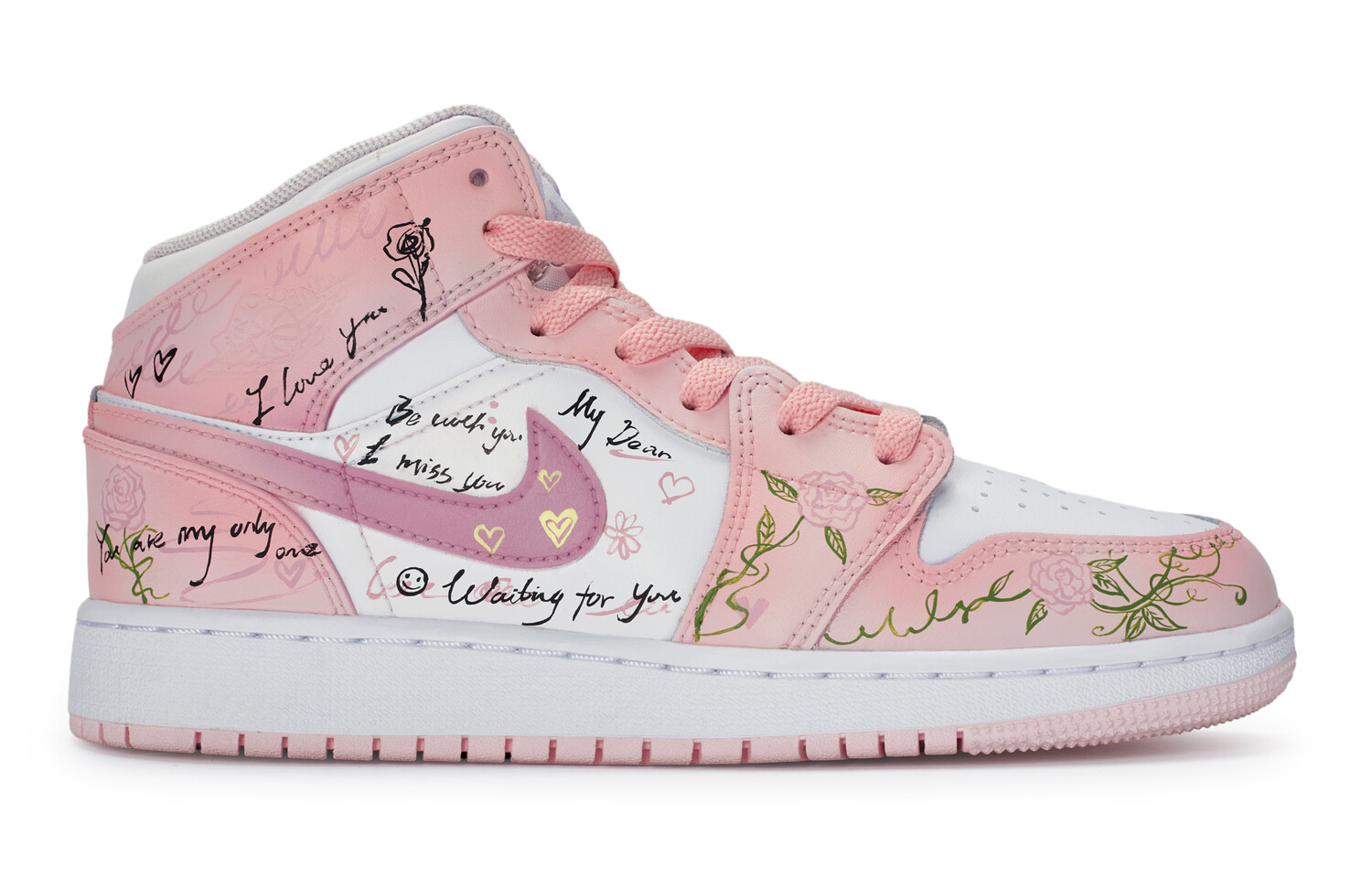 

Баскетбольные кроссовки Air 1 Vintage женские с высоким берцем, белый/желтый Jordan
