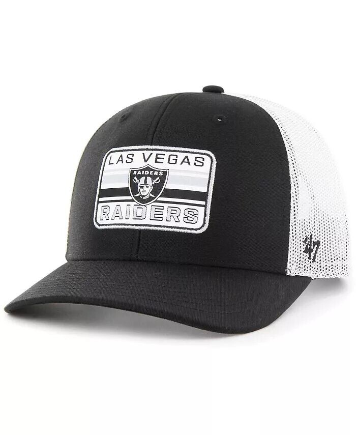 

Мужская черно-белая регулируемая кепка дальнобойщика Las Vegas Raiders Drifter '47 Brand, черный