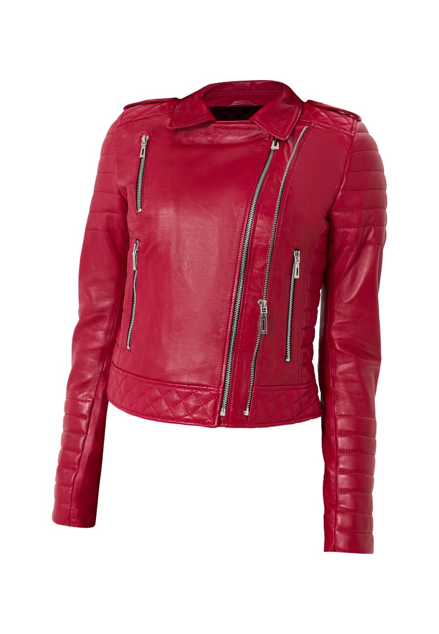 

Кожаная куртка Jimmy Sanders Between-Season Jacket, цвет grenadine