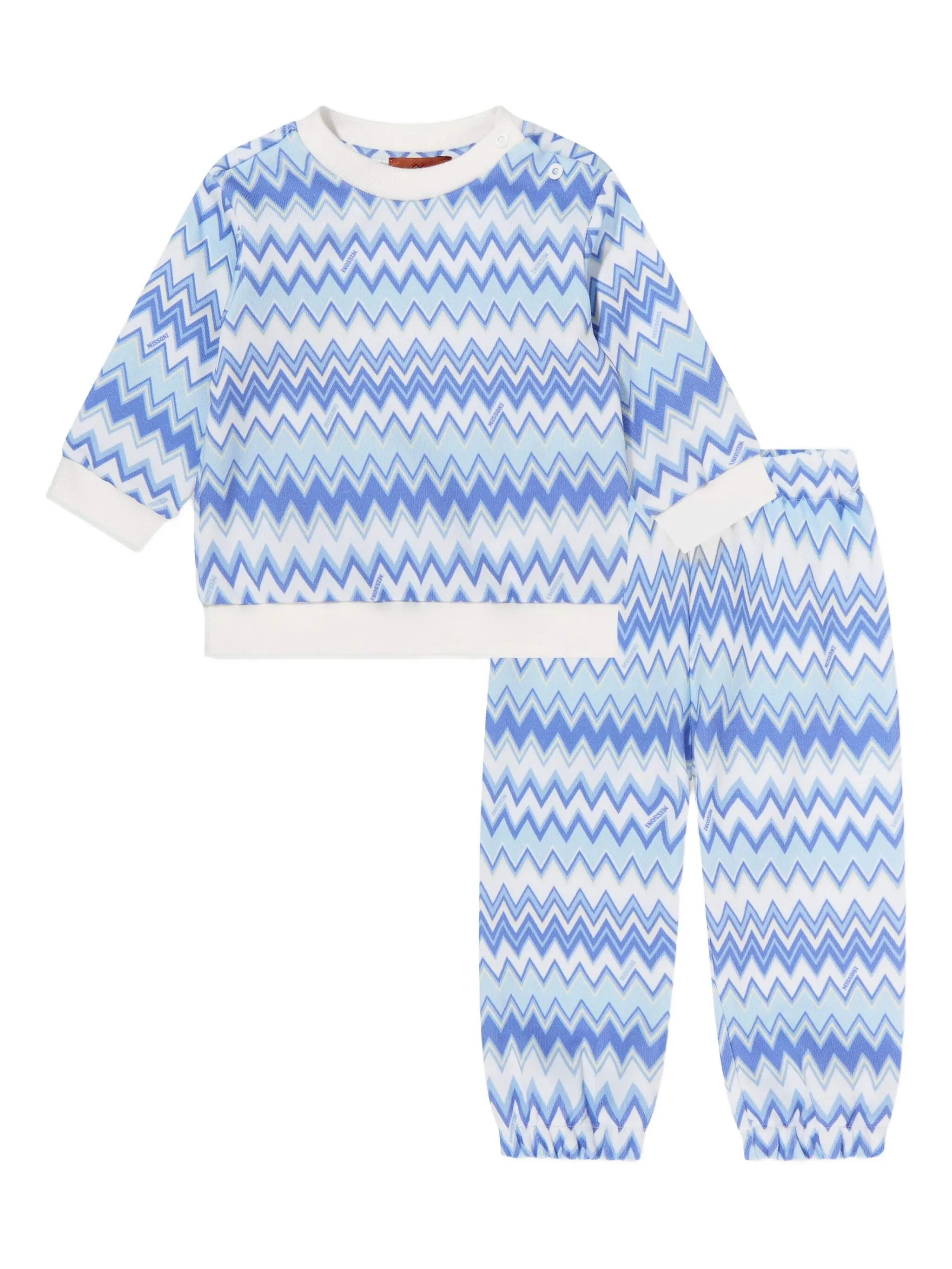 

Детский спортивный костюм с зигзагом Missoni Kids, синий