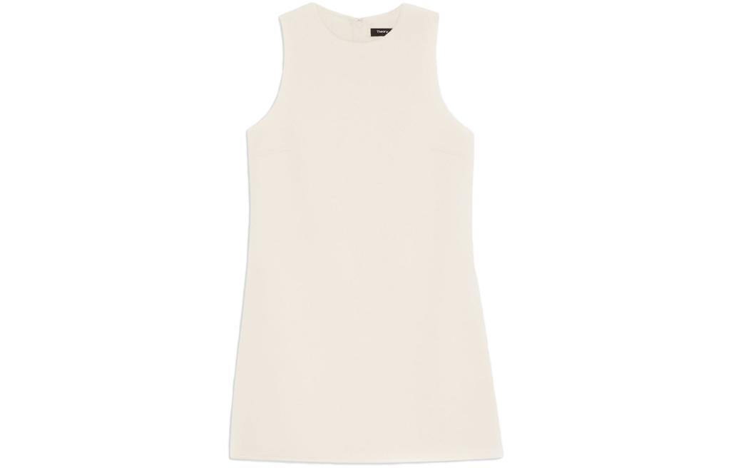 

THEORY Женское платье без рукавов цвета слоновой кости White