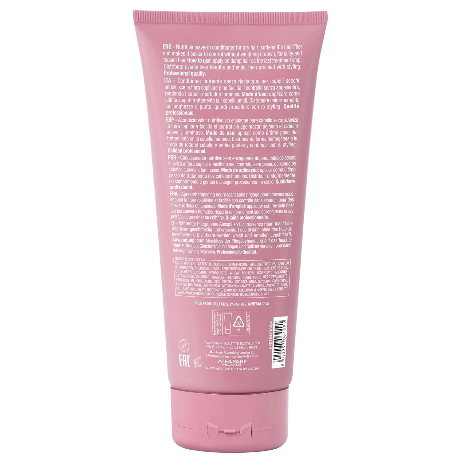 Alfaparf Milano Semi Di Lino Moisture Nutritive Leave-in кондиционер для сухих волос без сульфатов 200 мл (.) — фото 2