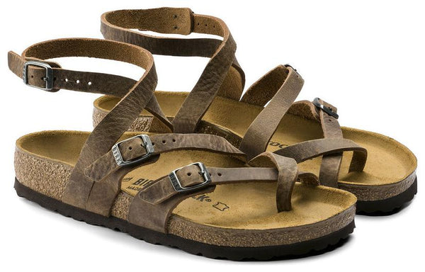 Тапочки seres camberra old natural leather narrow fit 'tabacco' Birkenstock, коричневый — фото 4