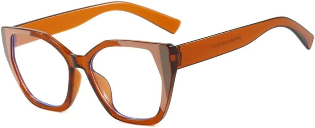 

Солнцезащитные очки для мужчин и женщин - защита от УФ-излучения UV400 - легкая оправа "кошачий глаз" для занятий спортом на открытом воздухе и вождения DSVIGF, Brown Coffee