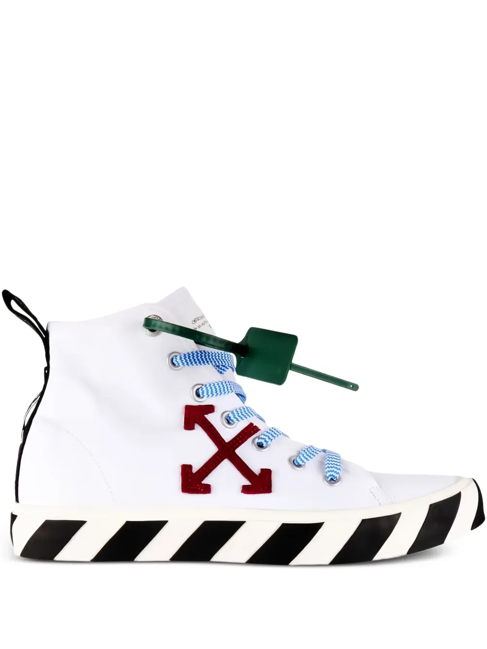 Вулканизированные кроссовки средней высоты с рисунком стрелы Off-White, белый