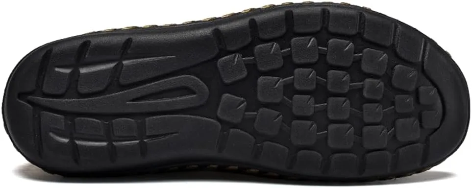 

Ручные мужские кожаные кроссовки, мягкие, дышащие, легкие, без шнурков, для ходьбы и вождения, мужские лоферы Abborora, черный