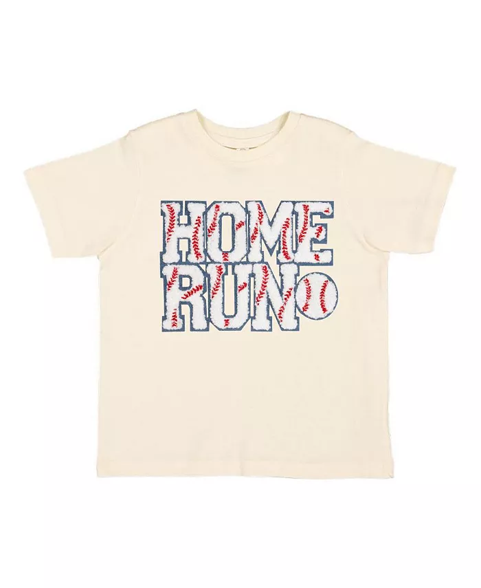 

Футболка с коротким рукавом Baby Boys Home Run Patch Sweet Wink, коричневый/бежевый