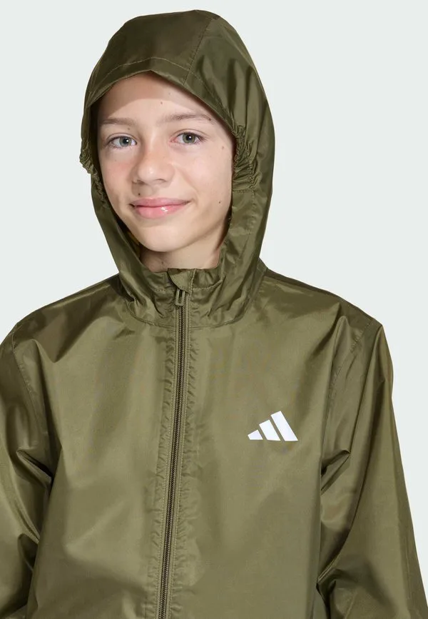 Детская водонепроницаемая куртка Adidas Performance, Olive Strata — фото 3