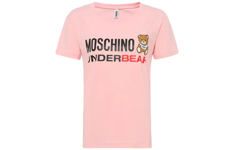 

Футболка женская розовая MOSCHINO