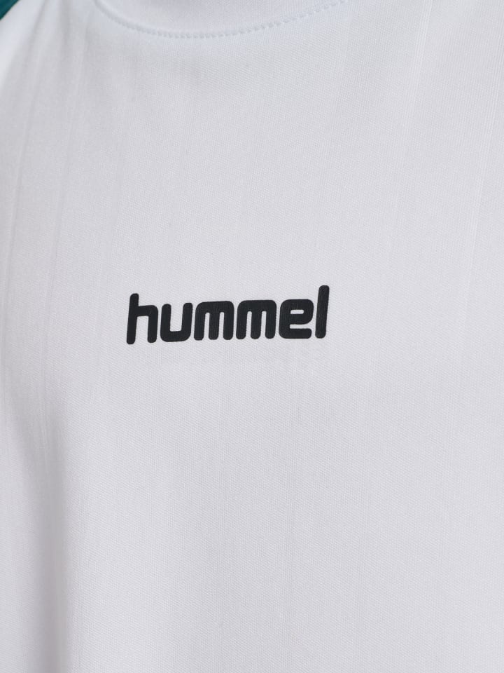 Hummel Детская футболка Hmljr в полоску, белого цвета — фото 3
