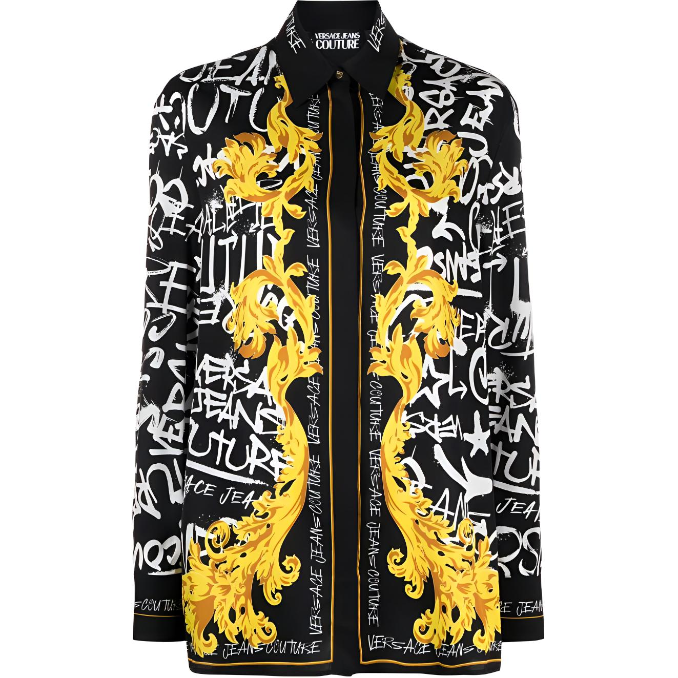 

VERSACE JEANS COUTURE Блузка с логотипом, Black