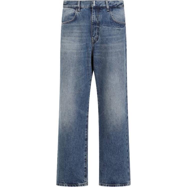 

Джинсы прямого кроя с логотипом Givenchy, синий