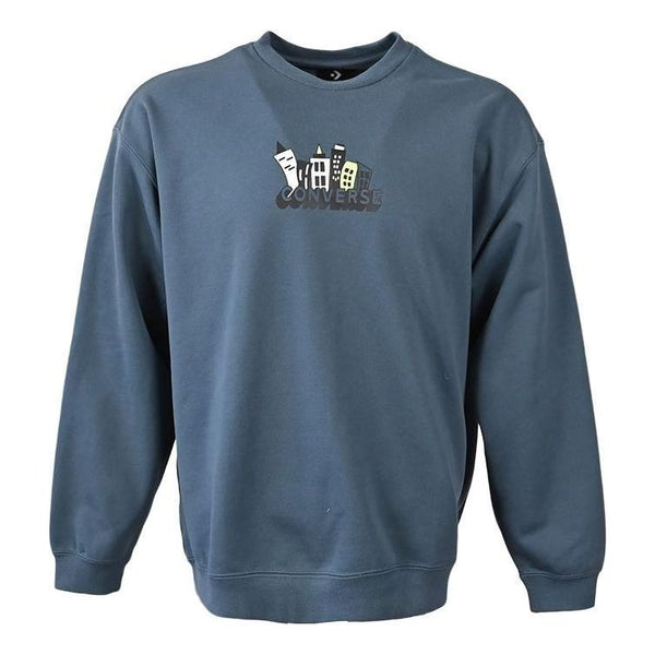 

Свитер spring up graphic crew sweatshirt 'blue' Converse, синий