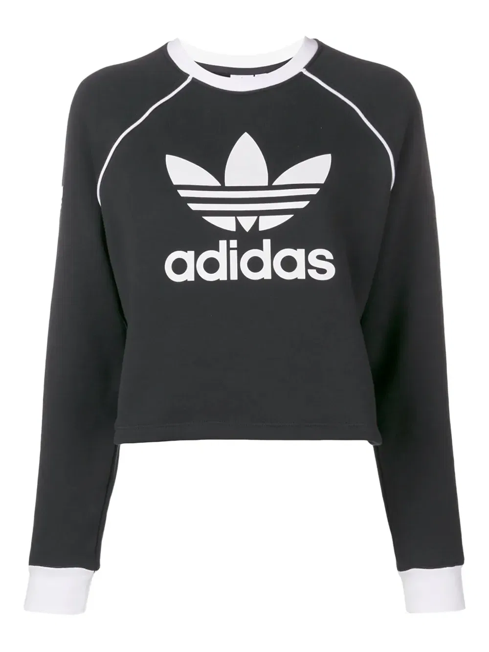 Зимняя толстовка с круглым вырезом Adidas, черный