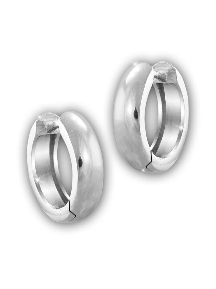 

SilberDream Серьги-кольца из серебра 925 пробы для женщин, диаметр около 15 мм