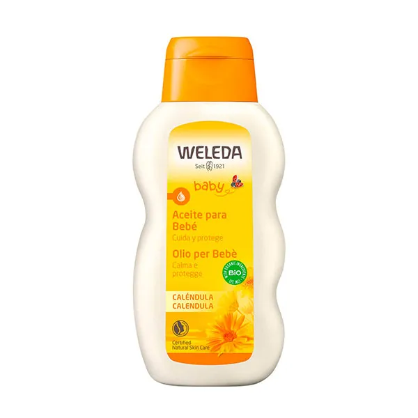 

Ухаживает и защищает нежную кожу ребенка Aceite Corporal Para Bebé De Caléndula Weleda, 200 ml
