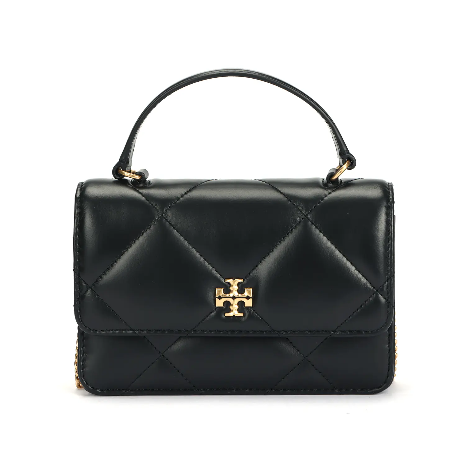

TORY BURCH Кошелек Kira Diamond Quilt Mini Top Handle Chain Black