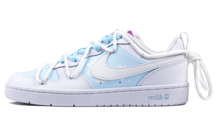 

Кроссовки Nike Court Borough Series Skateboarding Shoes Women's Low-top White/blue, белый/синий