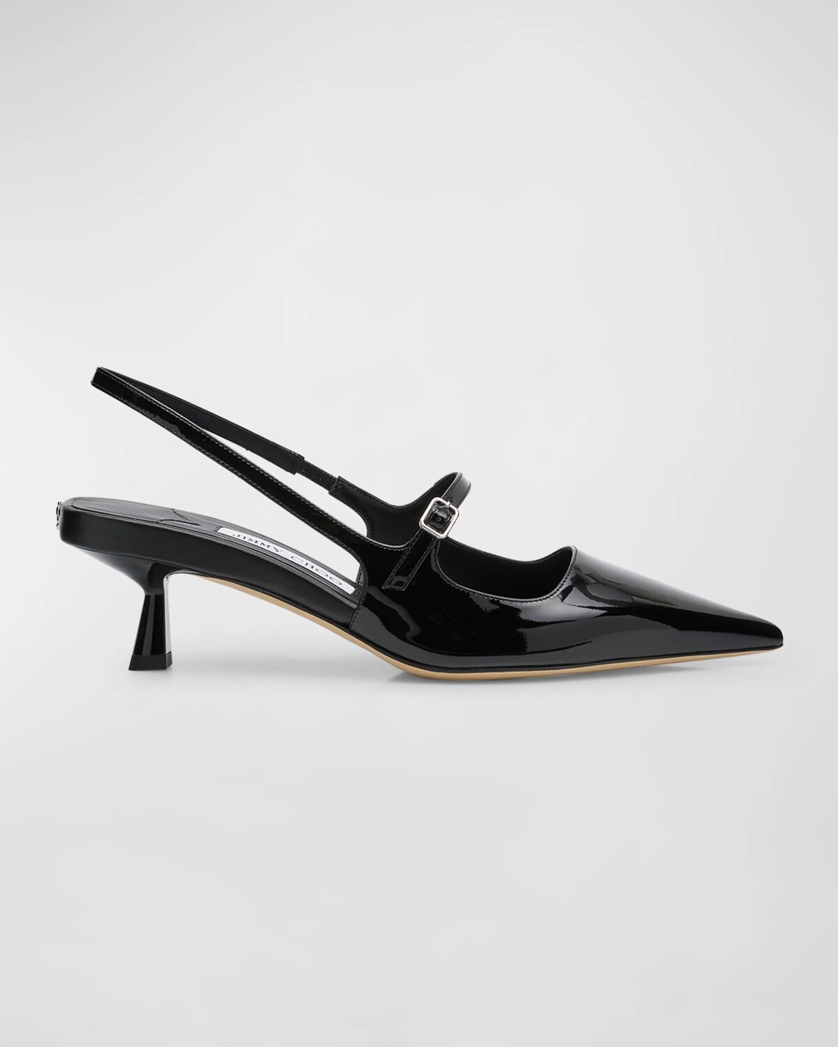 Патентованные туфли Мэри Джейн с пяткой на пятке Didi Jimmy Choo, черный