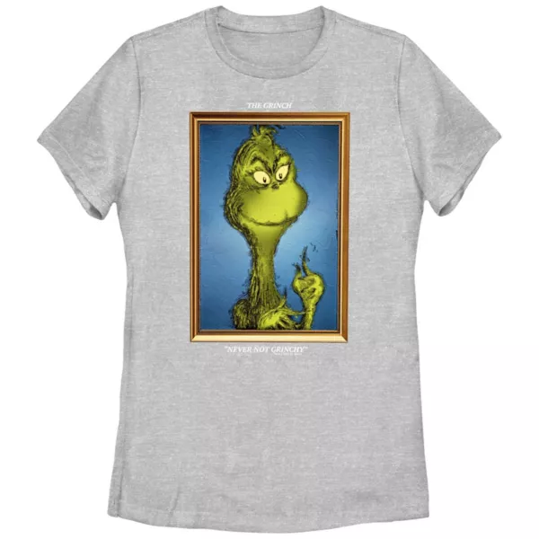 

Футболка с изображением доктора Сьюза для подростков Grinch, серый