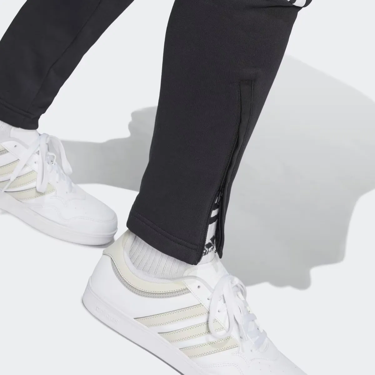 Мужской дом Tiro Флисовые брюки Adidas, чёрный — фото 3