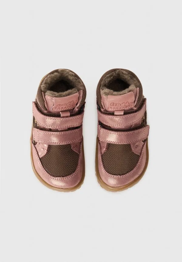Высокие кроссовки barefoot tex из шерсти, розово-золотистого цвета Froddo, Pink/Gold-Coloured — фото 4