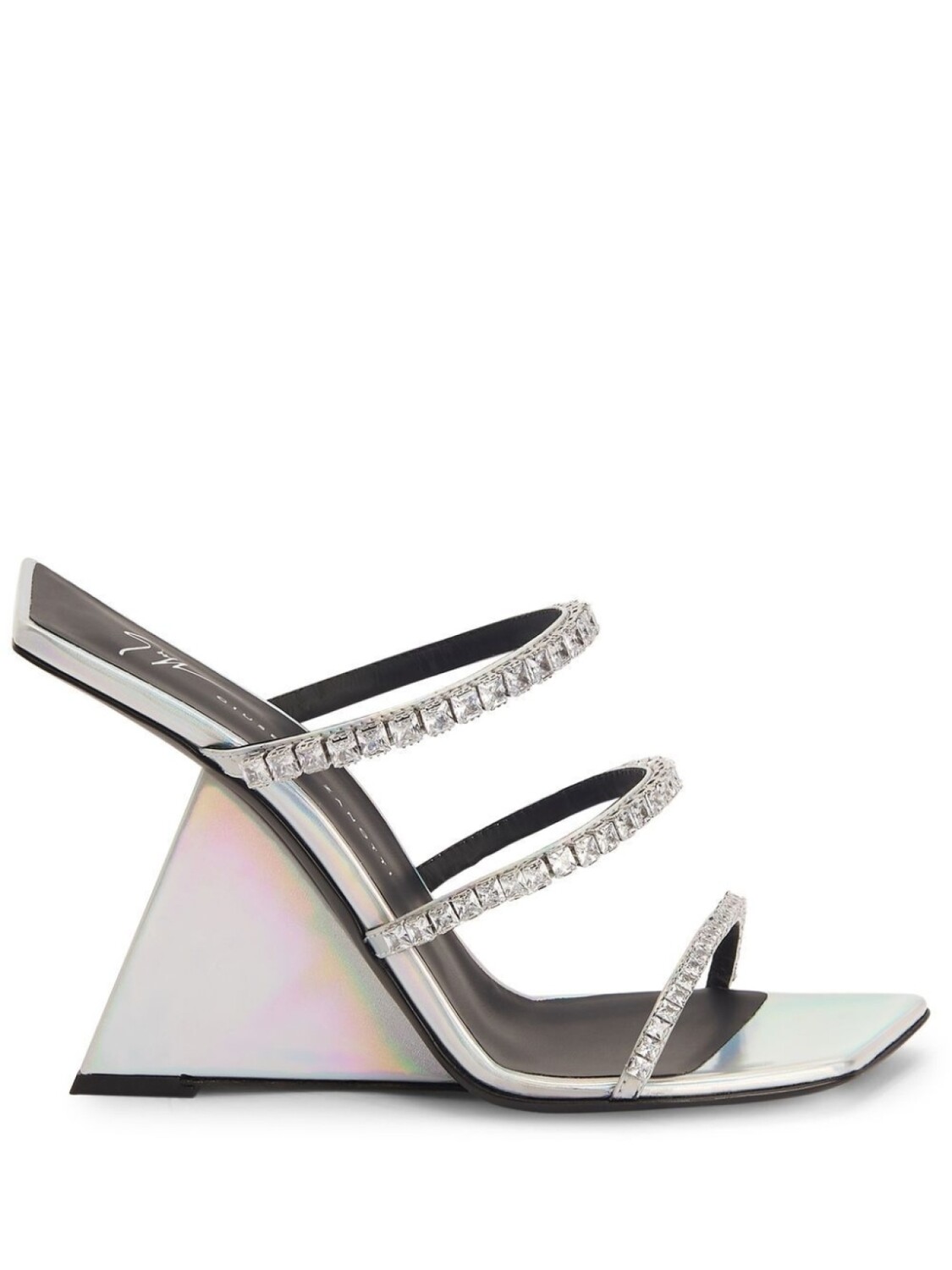Giuseppe Zanotti босоножки Clareence 105, серебристый
