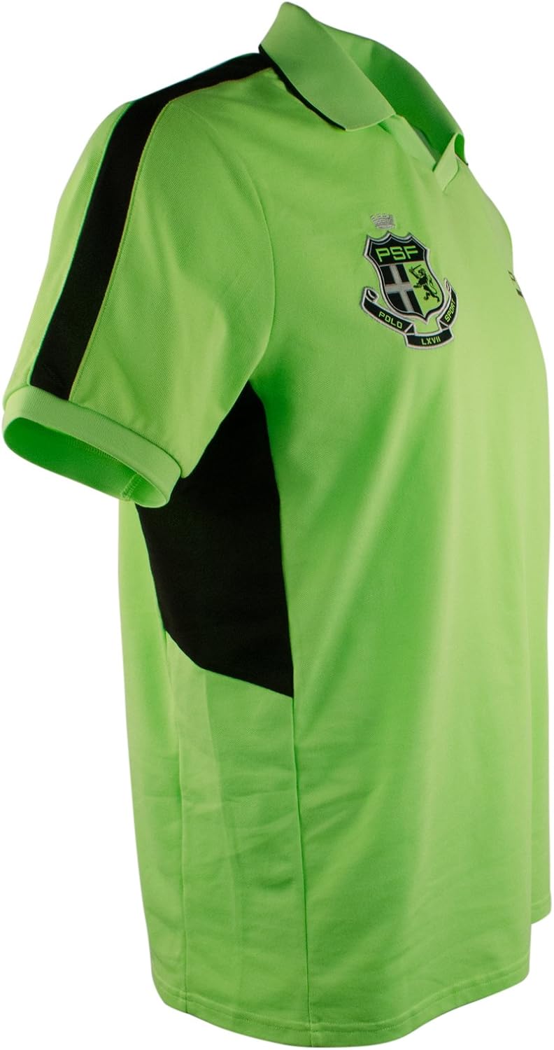 Polo Ralph Lauren mens Athletic-shirts, Bright Green/Black — фото 2