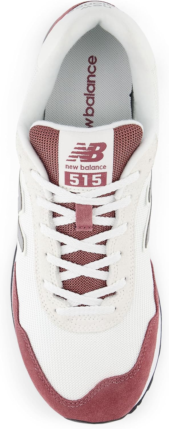 Кроссовки New Balance 515 V3 для мужчин, белый/бордовый — фото 4