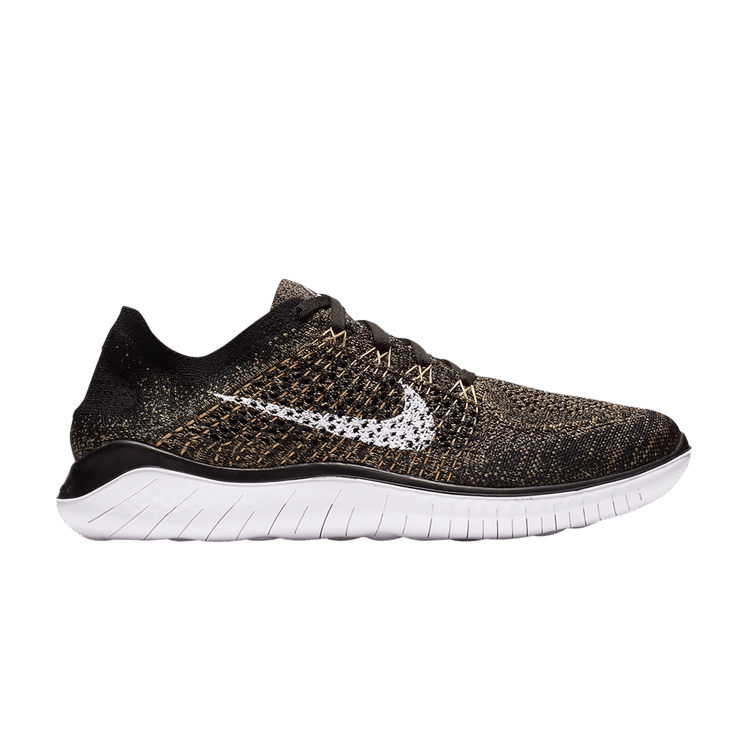 

Кроссовки Free RN Flyknit 2018 'Black Club Gold', черный