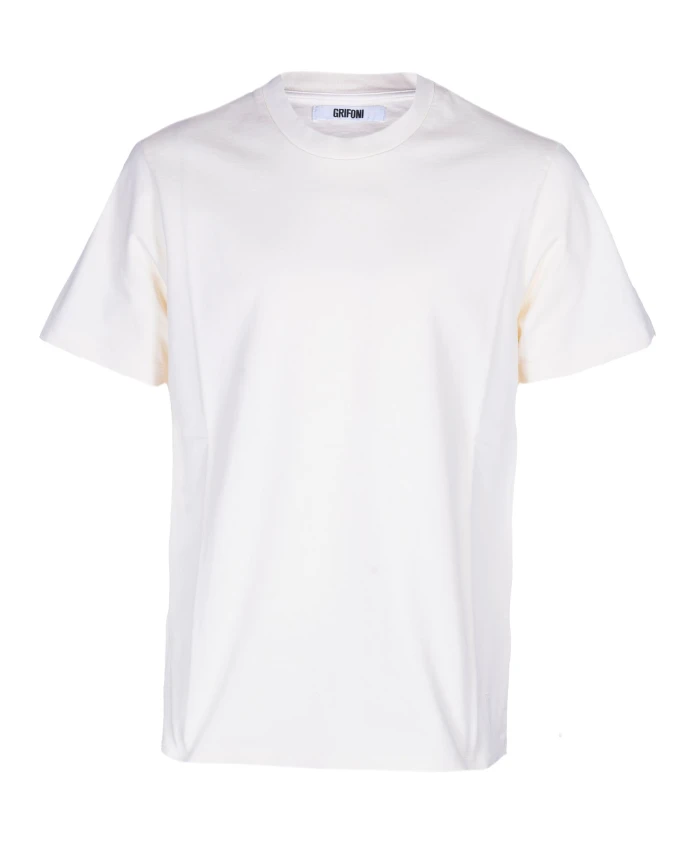 

Мужская футболка из плотного хлопкового трикотажа Mauro Grifoni, белый