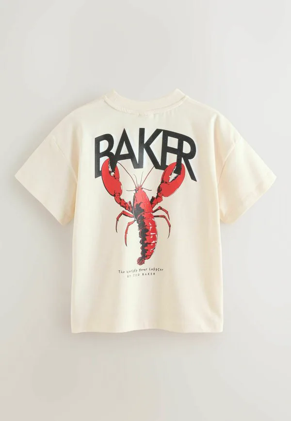 Футболка с графическим принтом, стандартного кроя. Baker By Ted Baker, Stone — фото 2