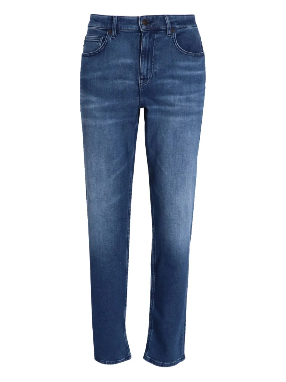 

Джинсы с эффектом потертости Boss, синий