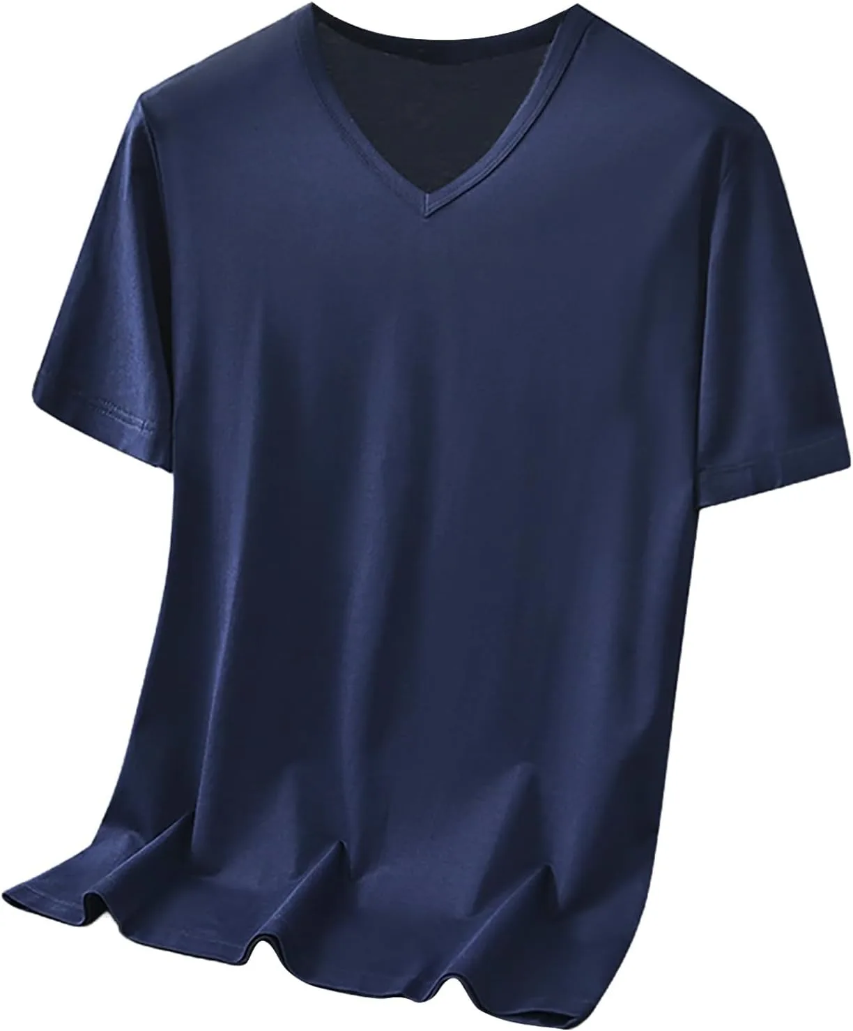 

Футболка JOFOW мужская V-образный вырез Plus Size летняя классическая