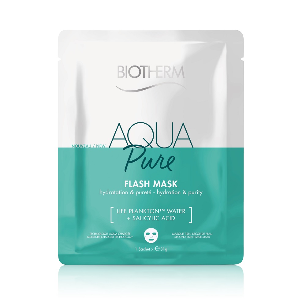 

Увлажняюще-Очищающая маска для лица aqua pure flash mask Biotherm, количество 1 шт.