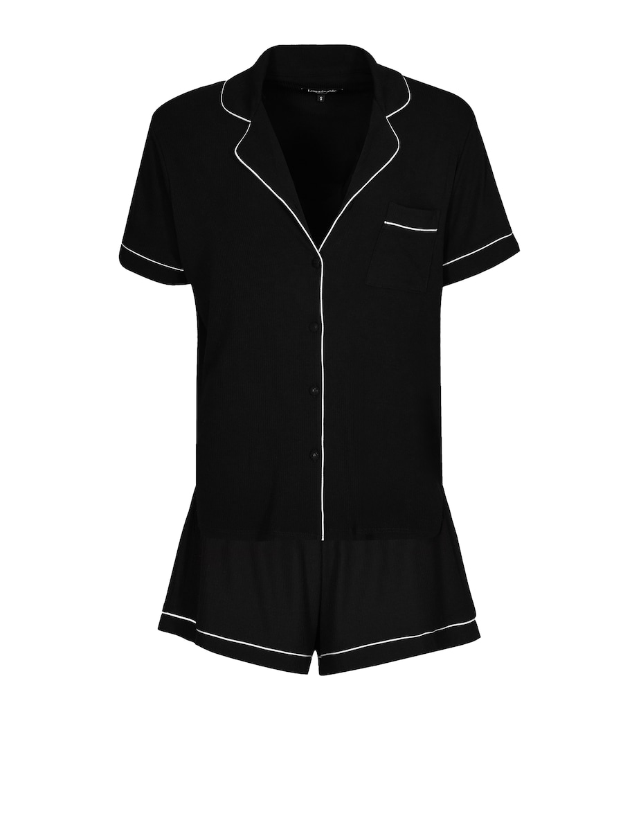 

Короткий пижамный комплект Loungeable, черный