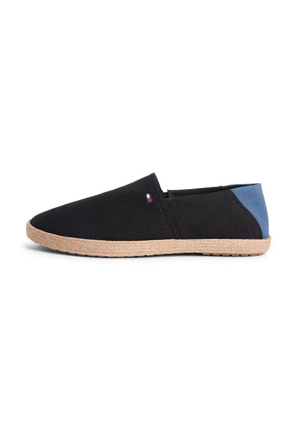 Вышитый флаг холст эспадрильи эспадрильи Tommy Hilfiger, Black