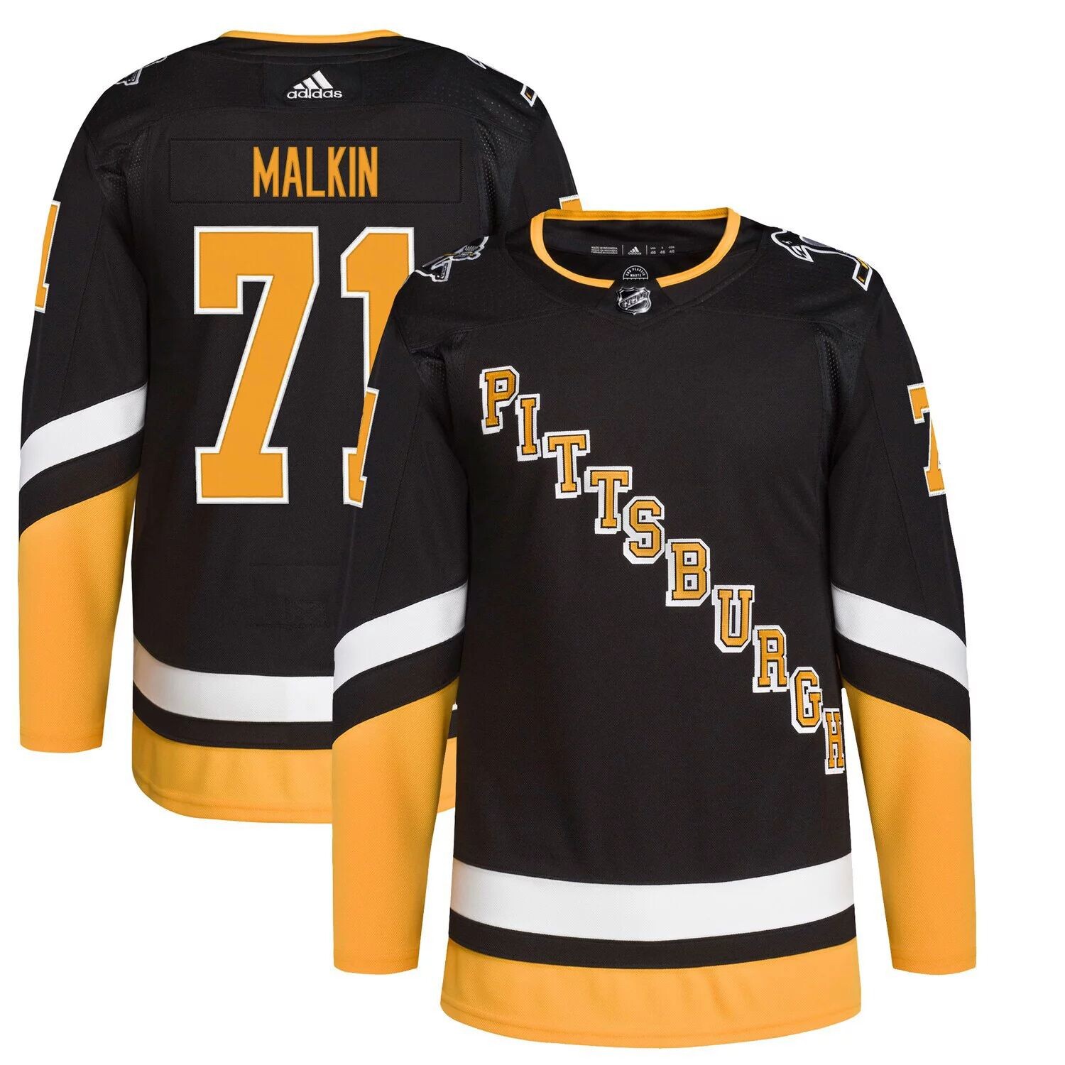 

Мужская черная футболка Pittsburgh Penguins 2021/22 Evgeni Malkin Alternate Primegreen Authentic Pro Player adidas, Черный, Мужская черная футболка Pittsburgh Penguins 2021/22 Evgeni Malkin Alternate Primegreen Authentic Pro Player adidas