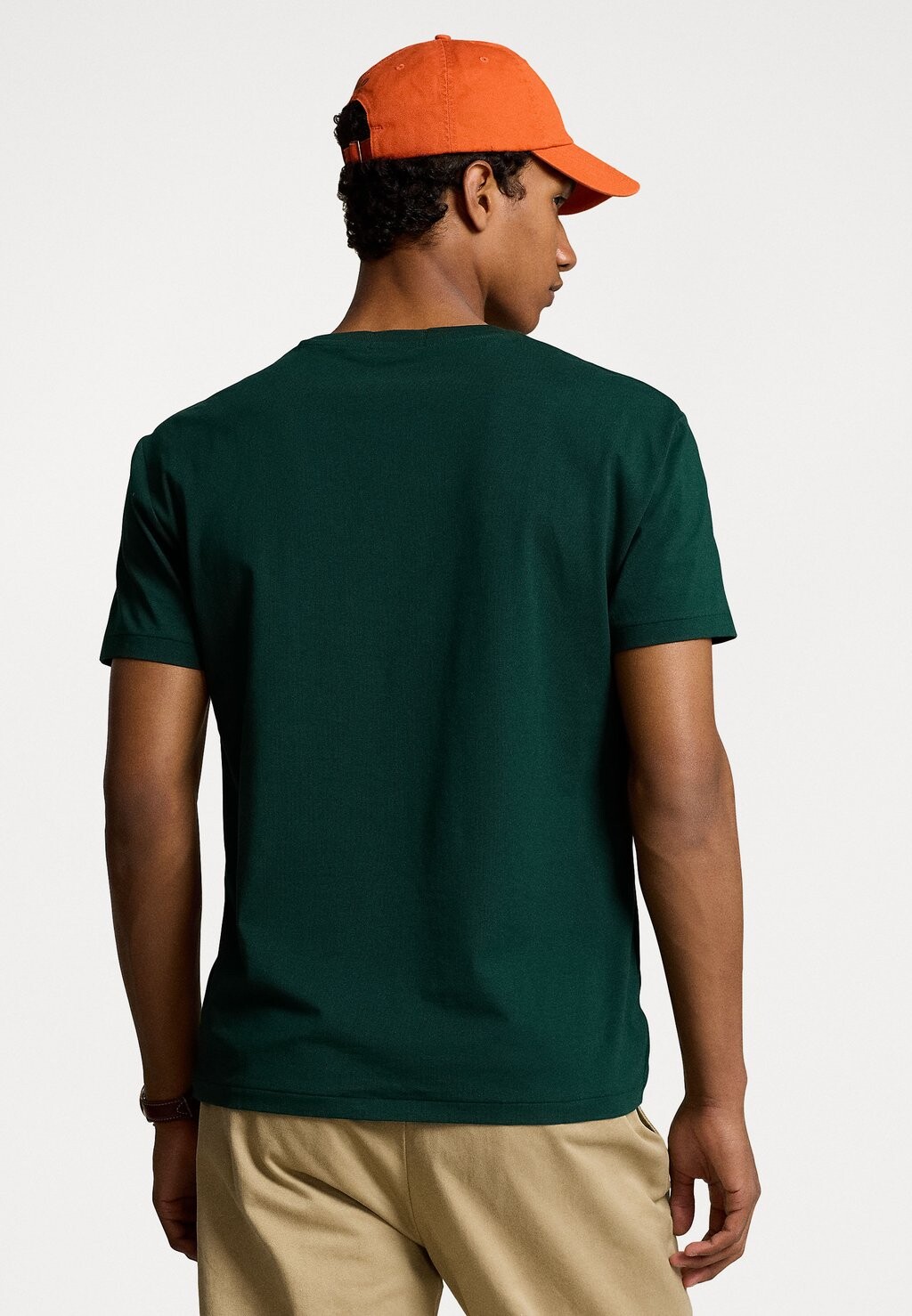 

Принт на футболке CLASSIC FIT LOGO JERSEY T-SHIRT Ralph Lauren, темно-зеленый