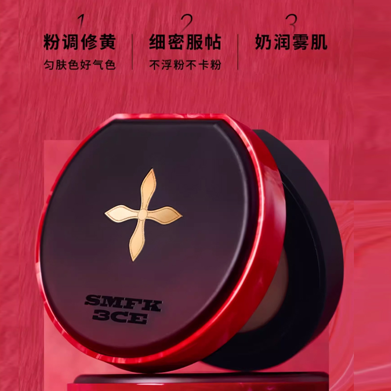 3CE X SMFK новогоднее лимитированное издание воздушная подушечка Misty Pink для естественного тона кожи без эффекта маски 11г — фото 4