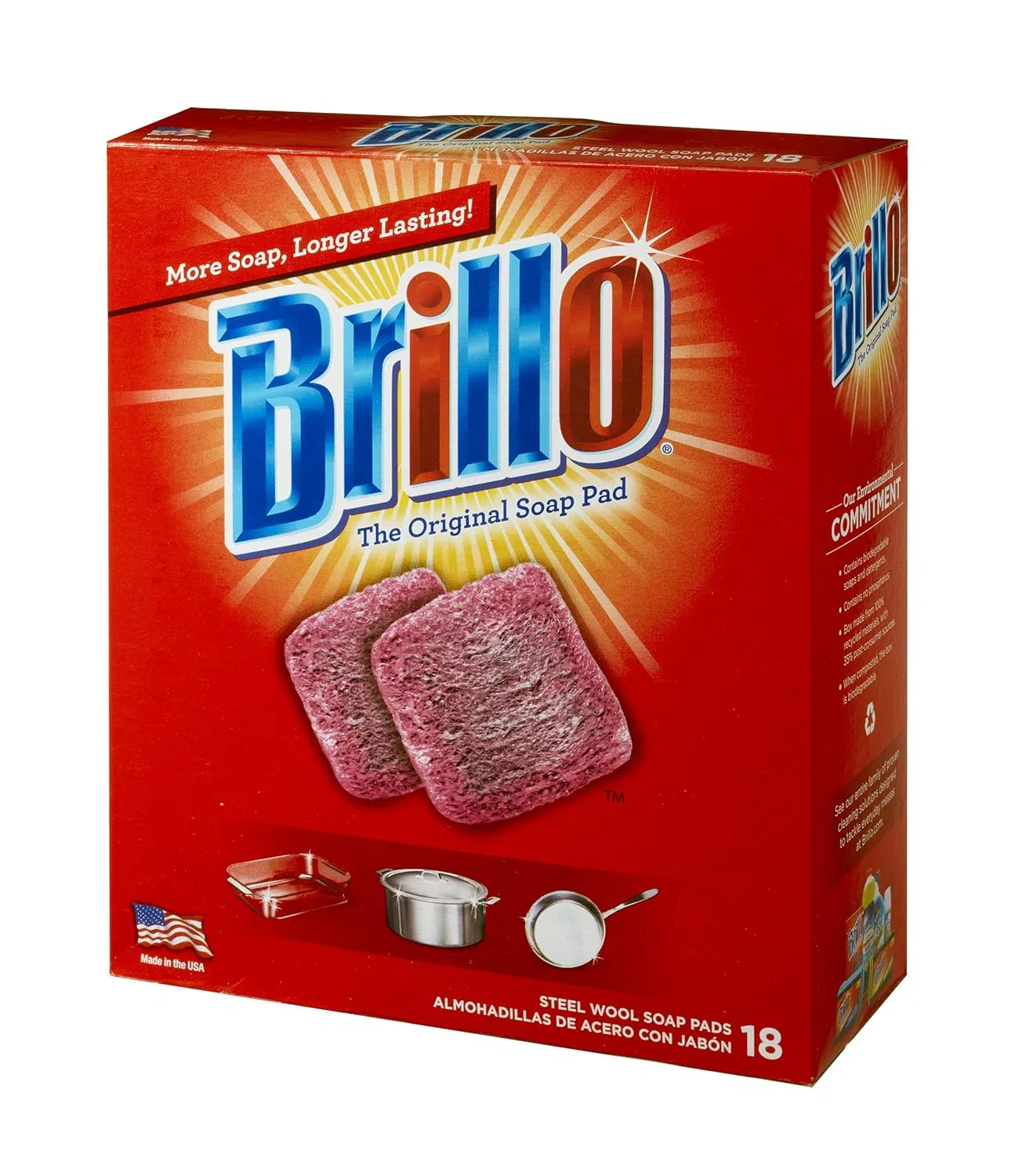 Средство для снятия макияжа Brillo — 36 стальных ватных дисков — фото 4