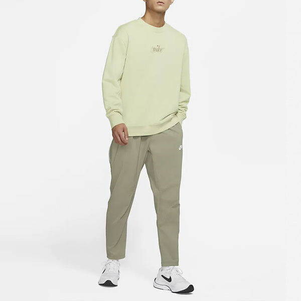 Толстовка Men's Nike Embroidered Logo Sports Round Neck Pullover Green, зеленый — фото 3