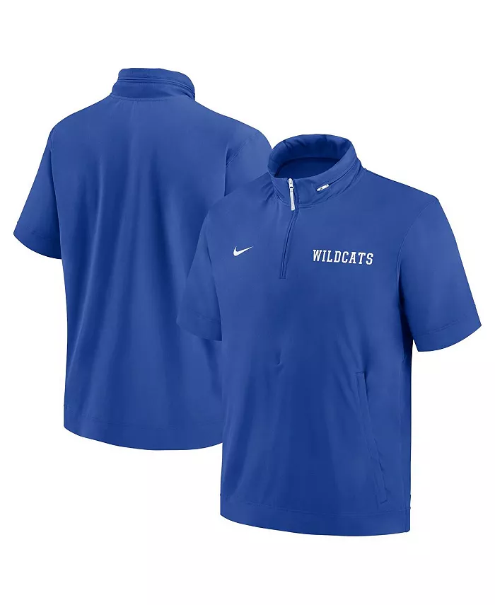 

Мужская худи-полузип с коротким рукавом Royal Kentucky Wildcats 2024 Sideline Coach Nike