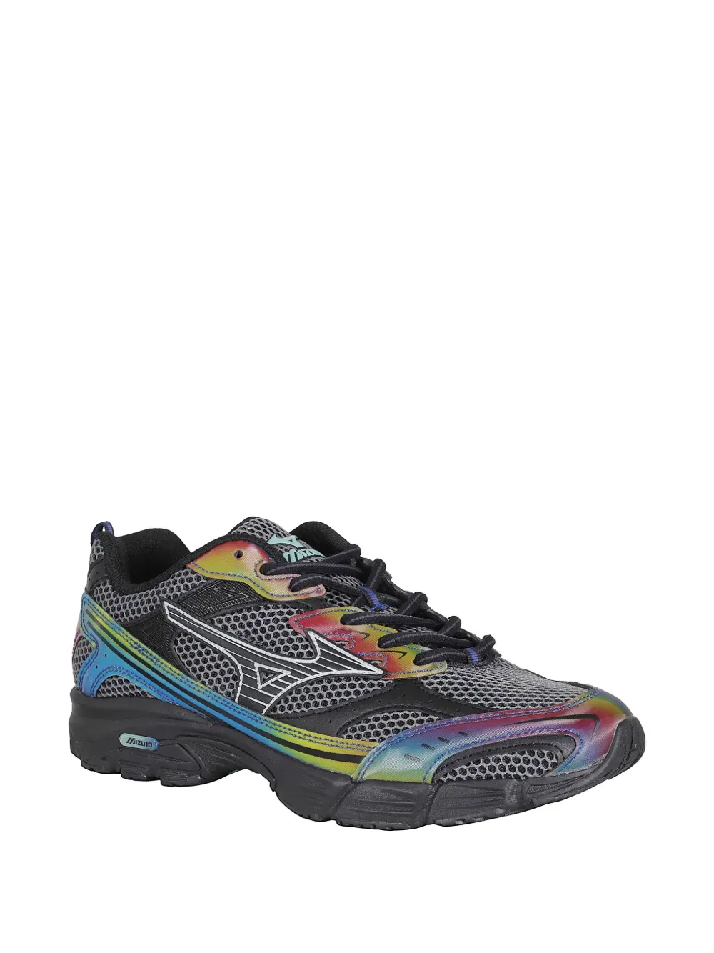 Переливающиеся сетчатые кроссовки Mizuno, черный — фото 2