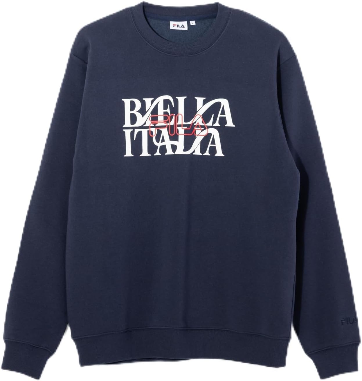 

Мужская толстовка Fila с круглым вырезом, темно-синий