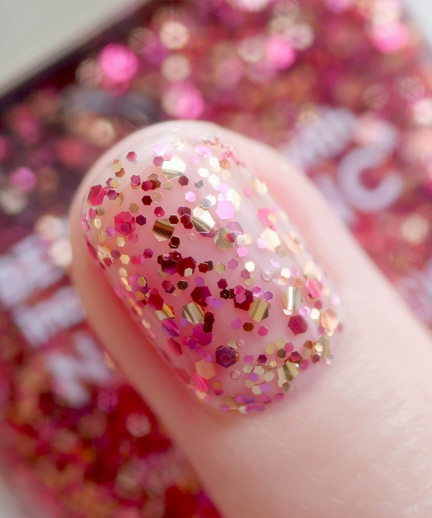 Лак для ногтей Сверкающая супер-пайеточная Nails Inc, Red — фото 2