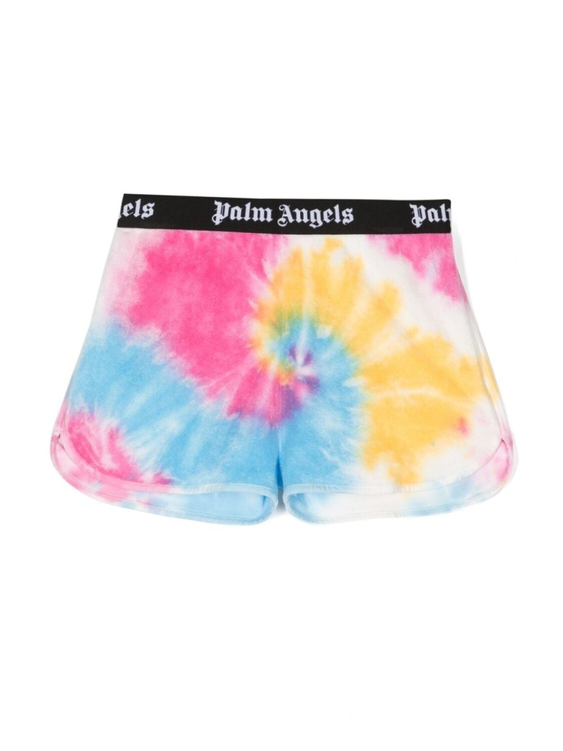 

Palm Angels Kids спортивные шорты с принтом тай-дай, розовый